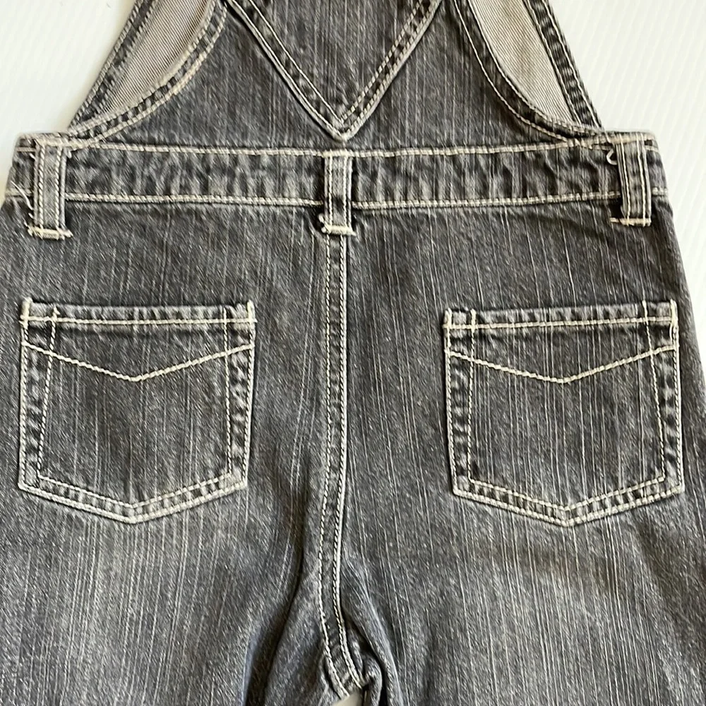 Gymboree faded black denim bib overalls.  Size 18-24 months